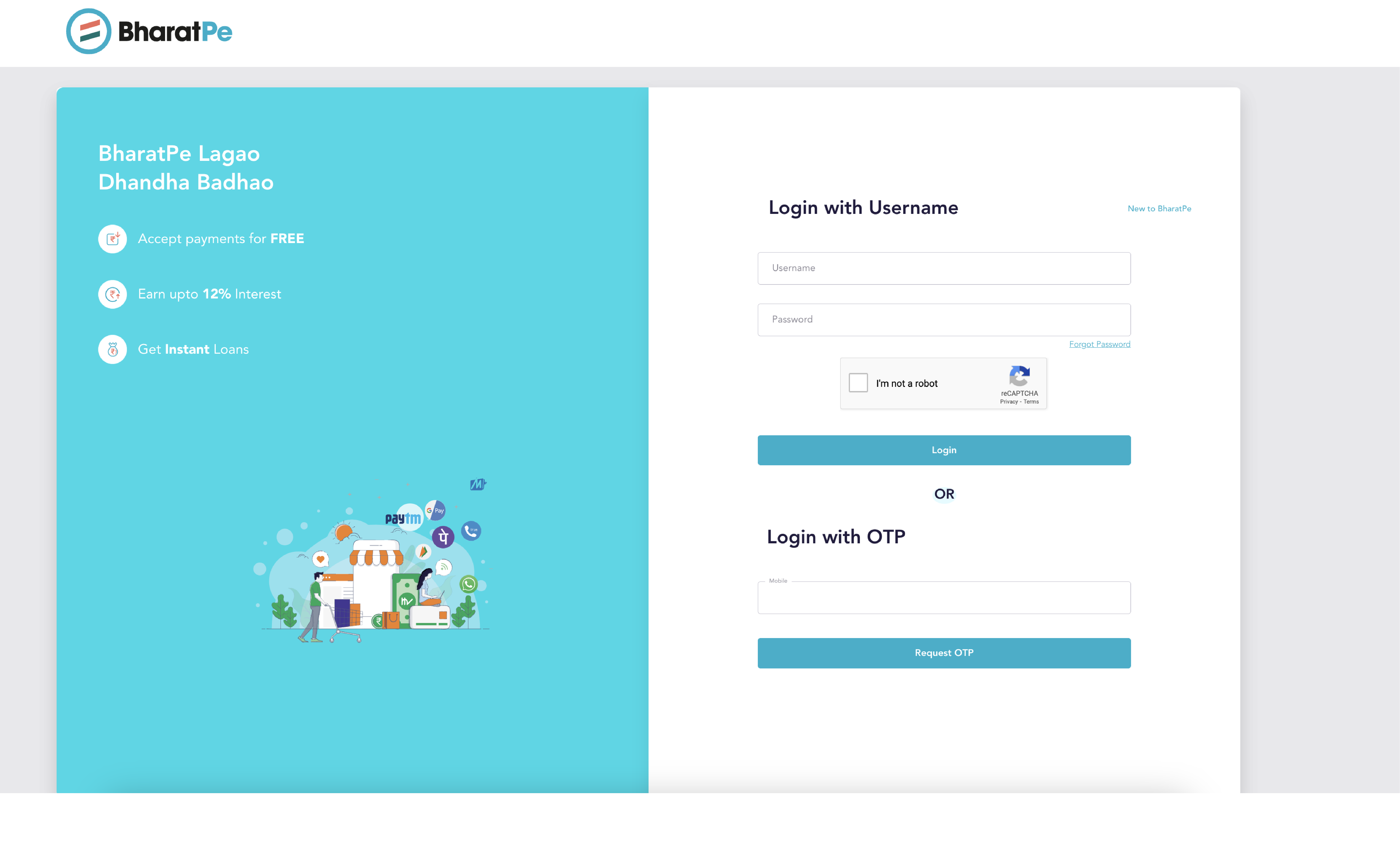 Help & Support - Login with OTP
